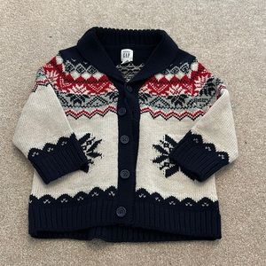 Gap shawl collar sweater